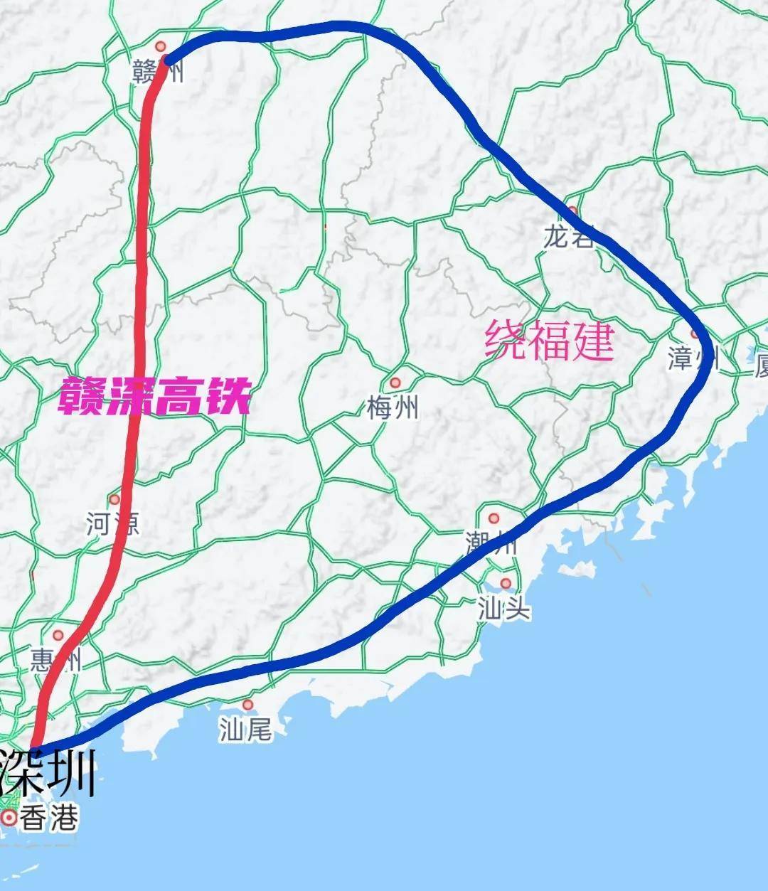 赣深高铁最新线路图，速度与时代的跃动篇章